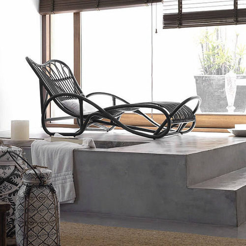 Moderne Liege - REPOSO - expormim - Rattan / 1 Platz / schwarz