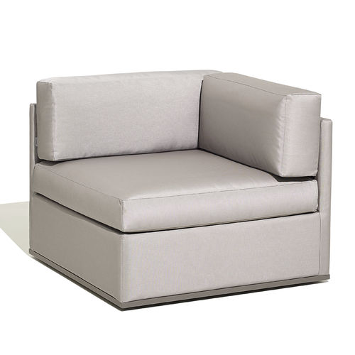 Moderner Sessel - MOOD XL - bivaq - Stoff / Eck / grau