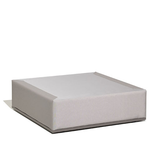 Moderner Couchtisch - MOOD XL - bivaq - Stoff / Gestell aus Metall / quadratisch