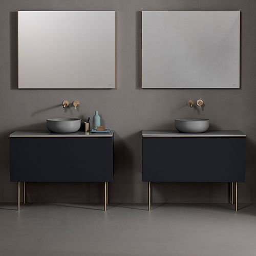 Freistehender Waschtisch-Unterschrank - ST701 - Inbani - lackiertes Holz / modern / mit Schubladen