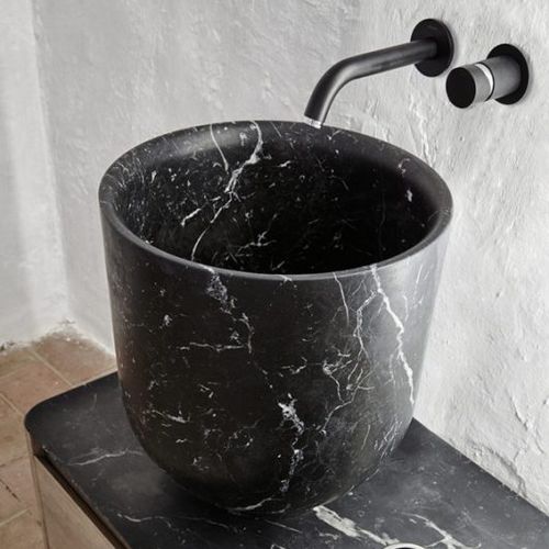 Aufsatzwaschbecken - OG007 - Inbani - Marmor / rund / modern