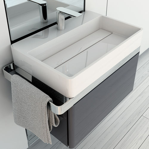 Wand-Waschbecken - SR140/SR141 - Inbani - Keramik / rechteckig / modern