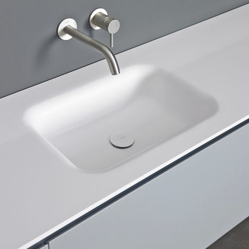 Einbauwaschbecken - FLOAT - Inbani - Corian® / rechteckig / modern