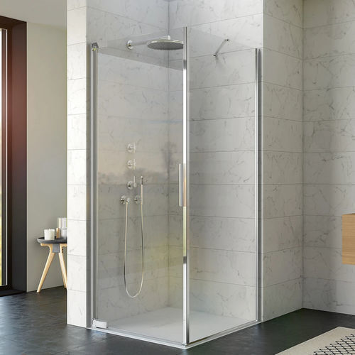 Schwenkbare Duschwand - Kinequartz profilé P+F - Kinedo - rechteckig / für Nischen / Securit®Glas