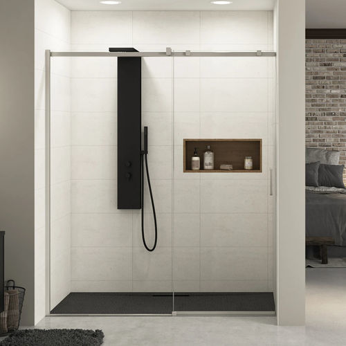 Schiebeduschwand - Ekinox C - Kinedo - rechteckig / für Nischen / Securit®Glas