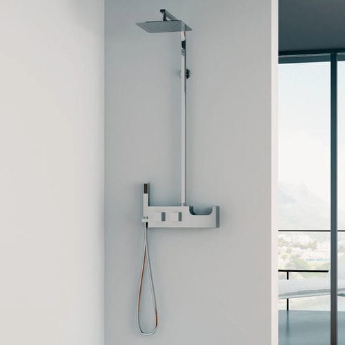 Thermostatische Duschsäule - Aquachrome - Kinedo - Edelstahl / Chromoberfläche / wandmontiert