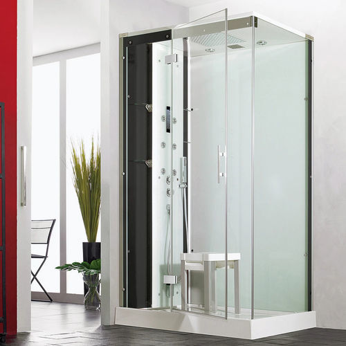 Dampfduschkabine - Horizon - Kinedo - Glas / Stahl / Messing