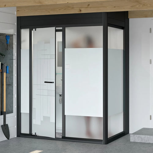 Keramik-Dusche - Modulo - Kinedo - mit Flügeltür / für Nischen / für Eckeinbau