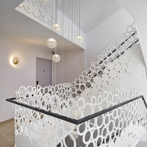 Stahlgeländer - ABC HOTEL, BLANKENBERGE - EeStairs - Geländer / für den Innenraum / für Treppen
