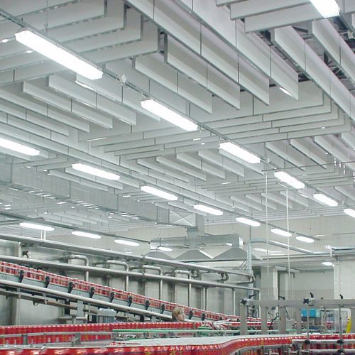 Stahl-Akustikbaffel - INDUSTRIAL™ - ROCKFON - galvanisiertem Stahl / Steinwolle / hängend