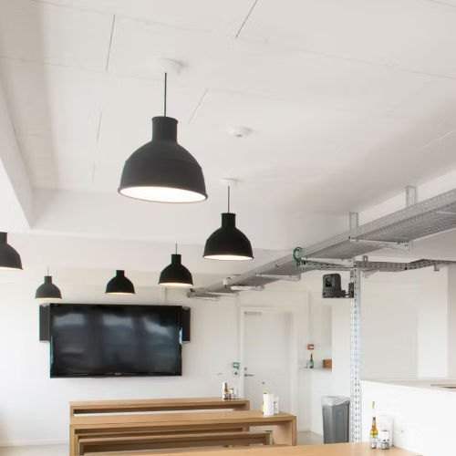 Schallisolierung - SYSTEM B - ROCKFON - zur Lärmdämmung / Steinwolle / Platten