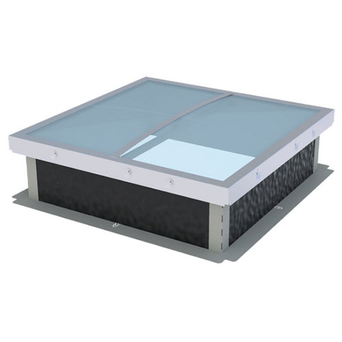 Oberlicht für Dach - BLUESTEEL FIX - Adexsi - mit Aufsatzkranz / Stahl / Polycarbonat