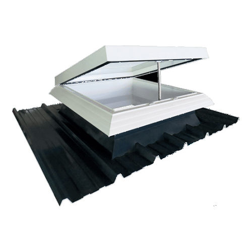 Oberlicht für Dach - BLUEBAC THERM INSIDE AIR - Adexsi - für Lüftung / mit Aufsatzkranz / Glas
