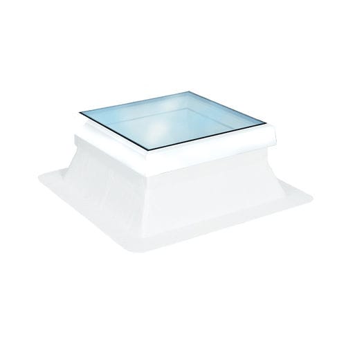 Oberlicht für Dach - SLICK INSIDE CARRÉ - Adexsi - für Lüftung / mit Aufsatzkranz / Glas