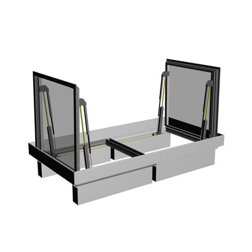 Aluminium-Rauchabzugsfenster - CERTILIGHT - Adexsi - Rauch- und Wärmeabzugsanlage / für Dach