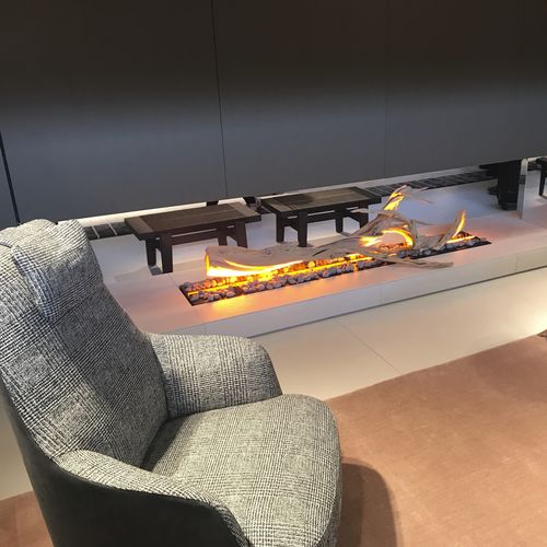 Elektrokamin - BRACE 100 METAL - MAISONFIRE - eingebaut / hängend / für Wandmontage