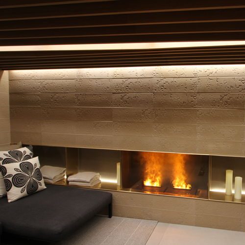 Elektrokamin - BRACE 40 METAL - MAISONFIRE - eingebaut / hängend / für Wandmontage