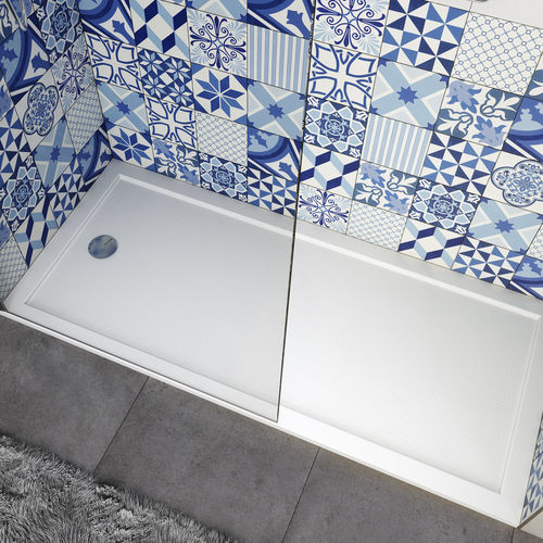 Rechteckige Duschwanne - CHAMPION® - Securibath Solutions, S.L. - bodengleich / extraflach / Harz