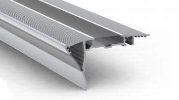 Gummi-Treppenkante - ALU STAIR 2 CARPET - Ledson - Aluminium / aus PC / mit LED-Beleuchtung