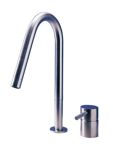 Aufsatz-Einhebelmischer - F2 E - MGS Progetti - Edelstahl / für Küche / 2-Loch