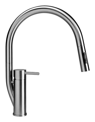 Aufsatz-Einhebelmischer - RANDA KD - MGS Progetti - Edelstahl / für Küche / 1-Loch