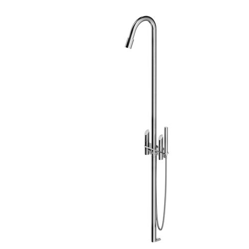 Wandmontierte Duschsäule - CB400 - MGS Progetti - modern / mit Handbrause / mit Schiene