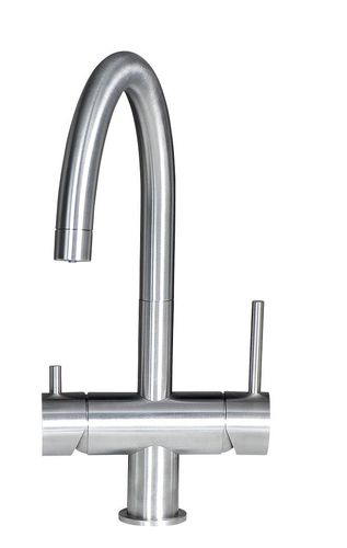 Aufsatz-Einhebelmischer - VELA DF - MGS Progetti - Edelstahl / für Küche / 1-Loch