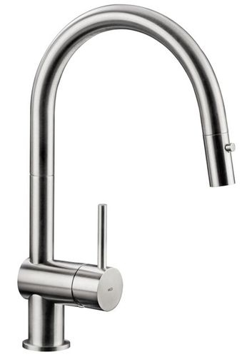 Aufsatz-Einhebelmischer - VELA D - MGS Progetti - Edelstahl / für Küche / 1-Loch