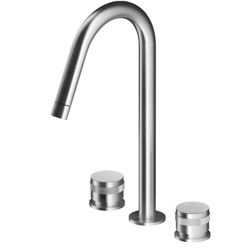 Zweigriffmischer für Waschtisch - MB285 - MGS Progetti - Aufsatz / Edelstahl / für Badezimmer