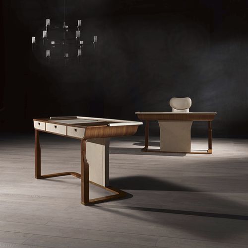 Moderner Schreibtisch - SC27 DESYO  - CARPANELLI - Holz / Leder