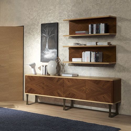 Sideboard mit hohen Beinen - CR55 DESYO  - CARPANELLI - modern / Nussbaum / Metall