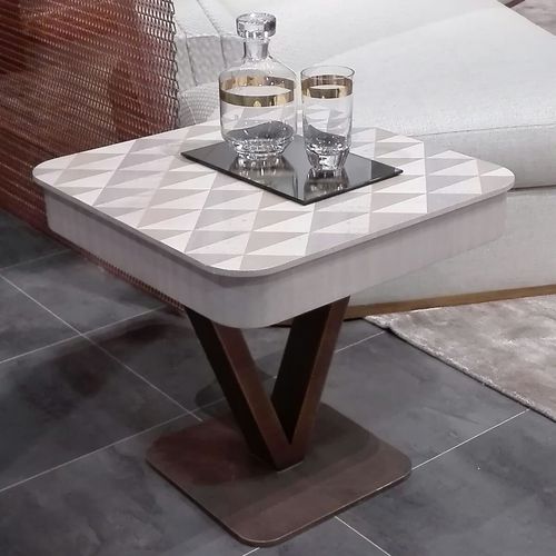 Moderner Lampentisch - TL65 VIKTORIA - CARPANELLI - Holz / quadratisch / für Privatgebrauch