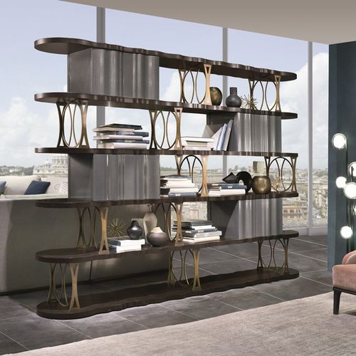 Modernes Regal - LB46B MISTRAL - CARPANELLI - Holz / schwarz