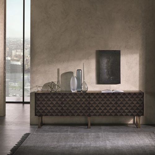 Sideboard mit hohen Beinen - CR63B SQUARE  - CARPANELLI - modern / Holz
