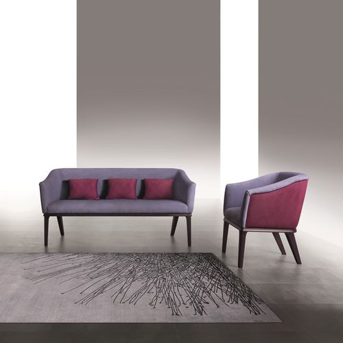 Modernes Sofa - DI53 CLUB  - CARPANELLI - Stoff / violett