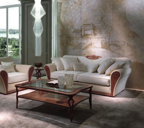 Klassisches Sofa - DI36 CHARME  - CARPANELLI - Stoff / beige / Holz