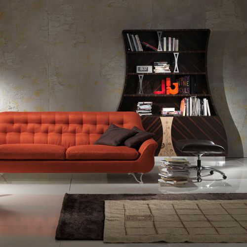 Modernes Bücherregal - LB13 CARTESIO  - CARPANELLI - Ebenholz