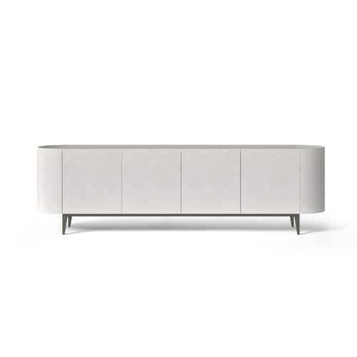 Modernes Sideboard - CR67 ALFEA LIGHT TAY - CARPANELLI - Holzfurnier / Glas / Marmor