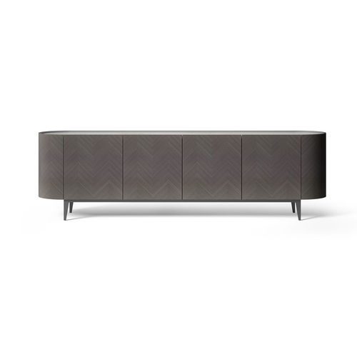 Modernes Sideboard - CR68 ALFEA DARK TAY - CARPANELLI - Holzfurnier / Glas / Marmor
