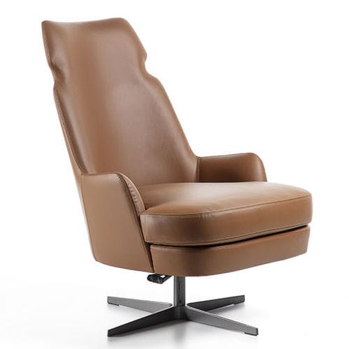 Moderner Sessel - PO88 SHAPE - CARPANELLI - Stoff / Leder / Hochlehner