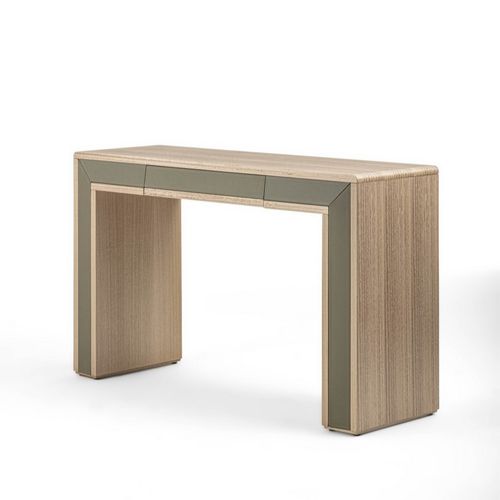 Moderner Konsolentisch - MB68 GALILEO LUX - CARPANELLI - Eukalyptusholz / Leder / Gestell aus Holz