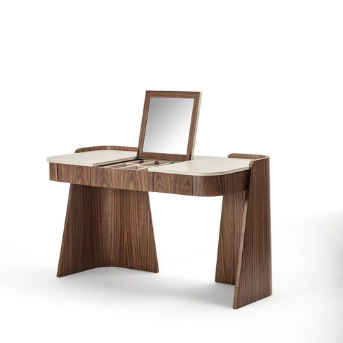 Moderner Schminktisch - TS12 SHAPE - CARPANELLI - Holz / Leder / mit hohen Beinen