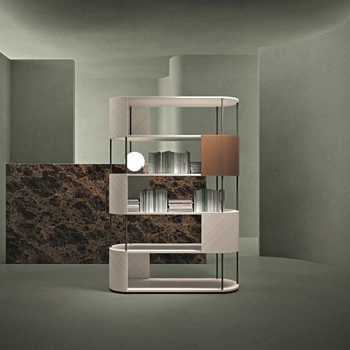Modul-Bücherregal - LB52 GAE - CARPANELLI - modern / für Büro / Nussbaum