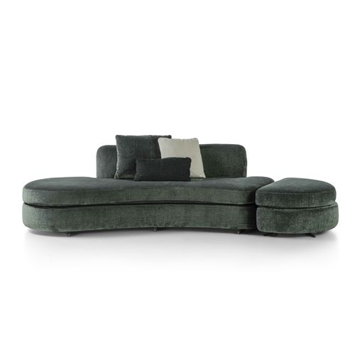 Modulsofa - DI5804 - CARPANELLI - halbrund / modern / Samt