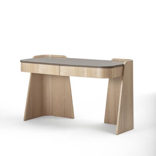 Bodenstehender Schreibtisch - SC34 SHAPE - CARPANELLI - modern / Leder / gerade