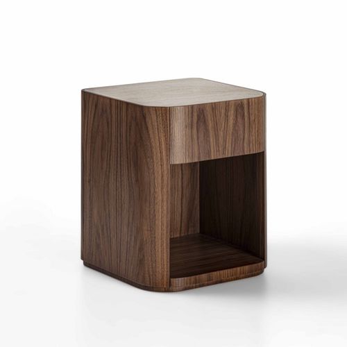 Moderner Nachttisch - CD35 ALMA - CARPANELLI - Holz / Marmor / quadratisch