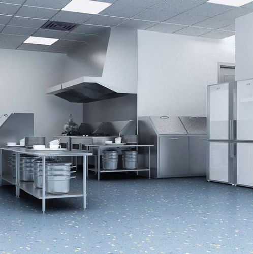 Vinyl-Bodenbelag - CANOPUS®  - Responsive industries Ltd. - für Dienstleistungsbereich / glatt / Betonoptik