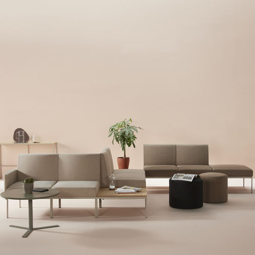Modulsofa - TOPA - AKABA - modern / Stoff / mit Armlehnen
