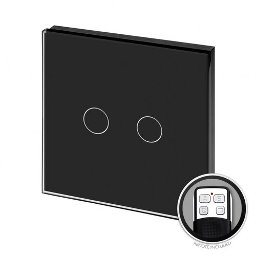 Schalter mit Fernbedienung - 00371 - Retrotouch - Tast / Einbau / doppelt