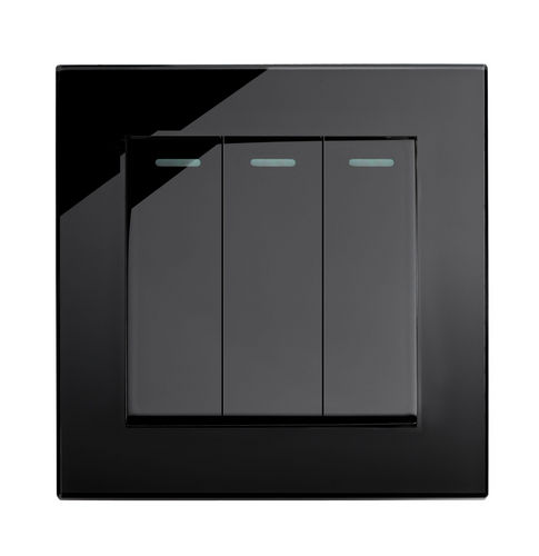 Wippschalter - 00243 - Retrotouch - Einbau / 3-fach / Kristall